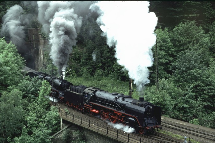 01&nbsp;137 + 35&nbsp;1113 Scheinanfahrt bei Edle Krone, 17.06.1984