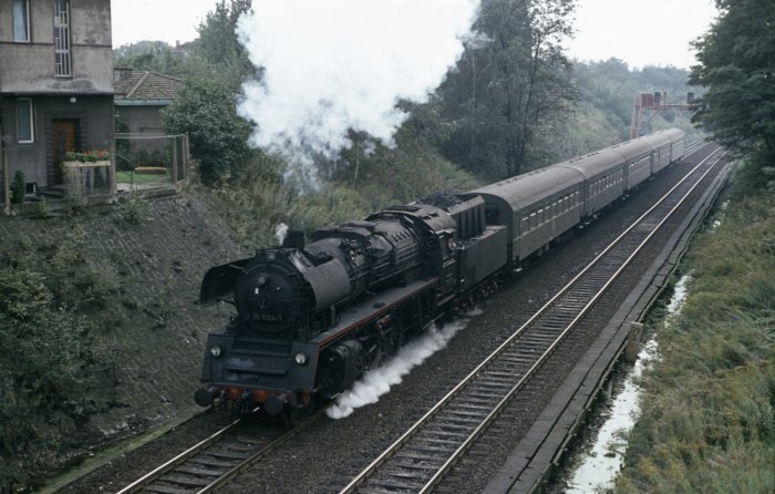 35&nbsp;1004 mit Pz Richtung Berlin bei Altglienicke, 06.10.1975