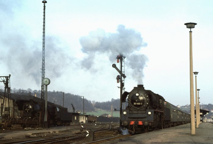 35&nbsp;1106  P&nbsp;15772 ->Riesa Abfahrt in Nossen, 16:05h am 09.03.1977