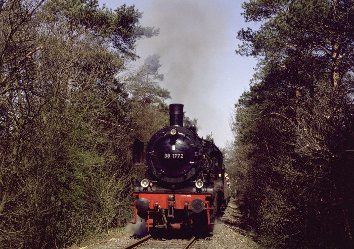 38&nbsp;1772 auf der BHE hinter Hp Birkenhain, am 23.04.1984