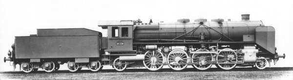 Werkfoto der 39&nbsp;230 bei der MBG Karlsruhe 1924