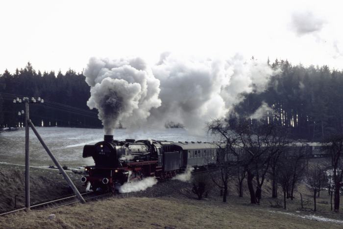 41&nbsp;018 bei Ottnang (Hausruck/Österreich), am 15.02.1981