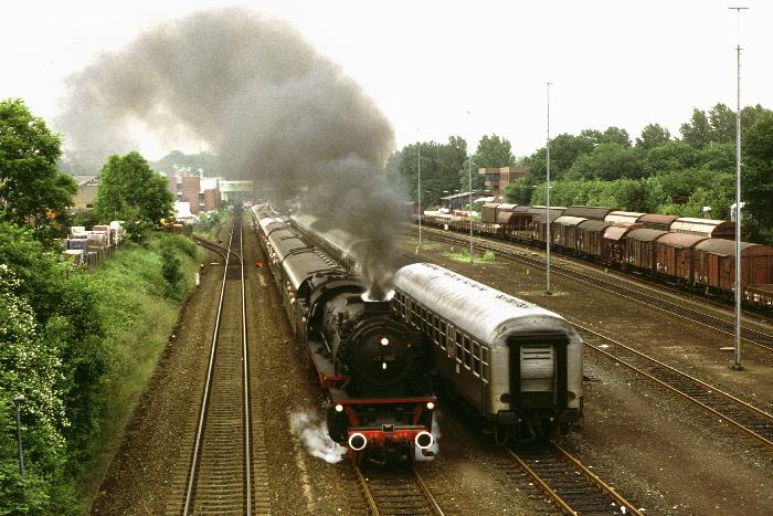41&nbsp;360 Sonderzug Ausfahrt Ahrensburg, am 28.05.1987