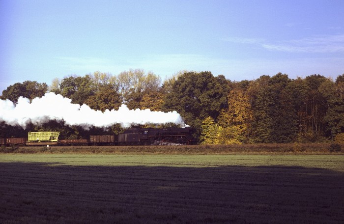 41&nbsp;1025 Güterzug nach Stendal bei Gardelegen, 25.10.1982