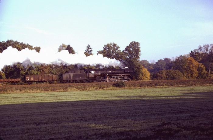 41&nbsp;1025 Güterzug nach Stendal bei Gardelegen, 25.10.1982