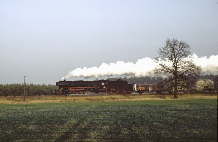 41&nbsp;1144 mit Ng nach Oebisfelde, bei Lenz, 02.12.1982
