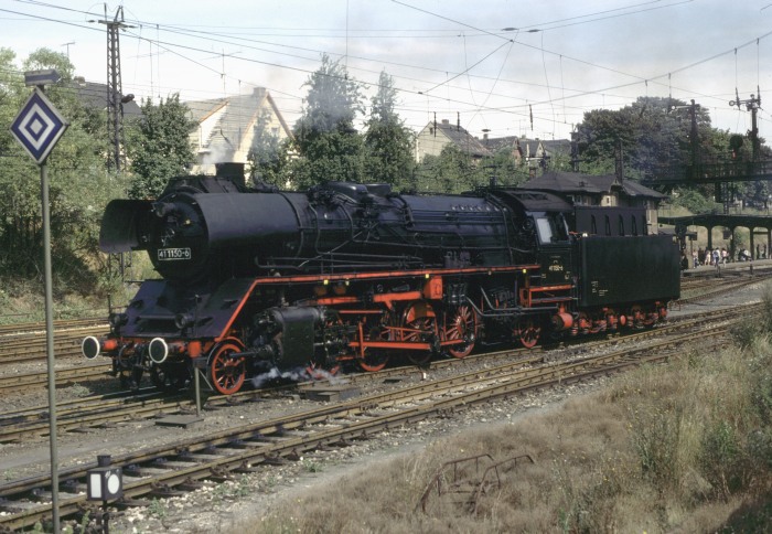 41&nbsp;1150 Umsetzen im Bf Camburg, 26.08.1982