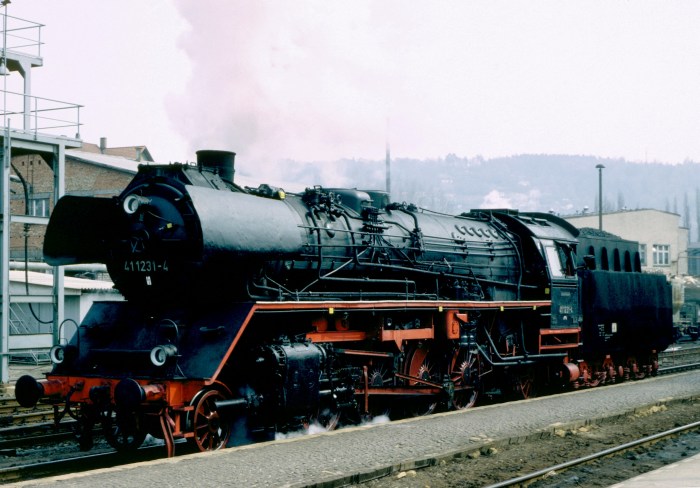 41&nbsp;1231 aus D 902 in Meiningen, 26.04.1991