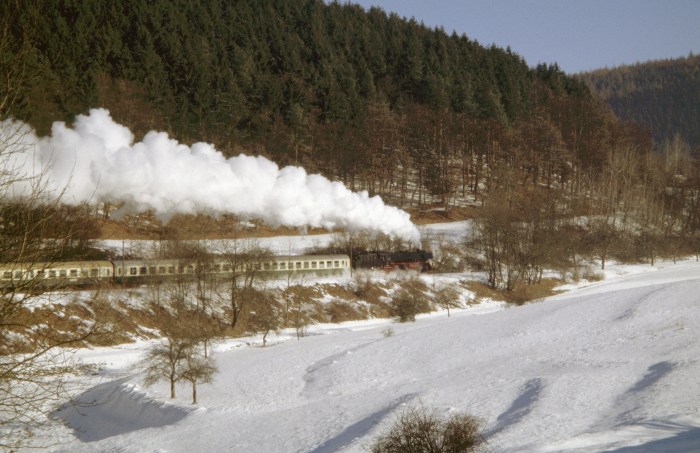 41&nbsp;1144 mit RE Rodelblitz bei Altersbach, 28.01.2006