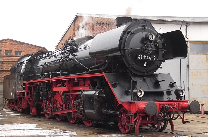 41&nbsp;1144 im Bw Arnstadt, um 14:13h am 25.01.2020