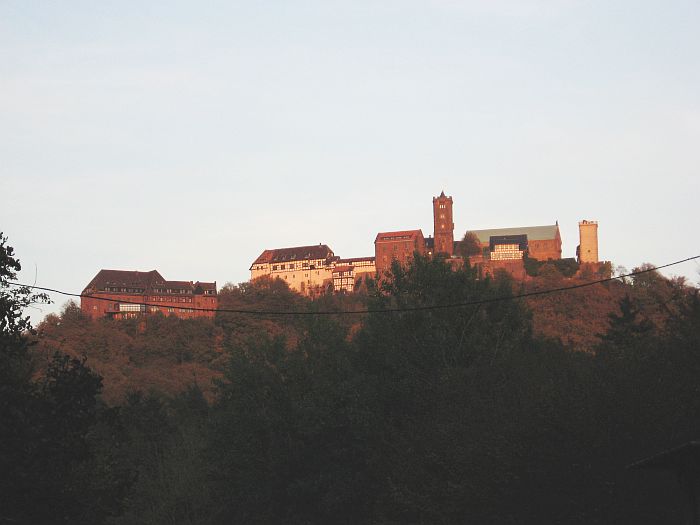 Der Blick auf die Wartburg vom sooo oft aufgesuchten Sound-Aufnahmeort