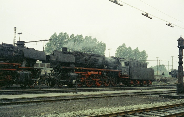 044&nbsp;534 unter Dampf im Bw Rheine,im Juli 1974