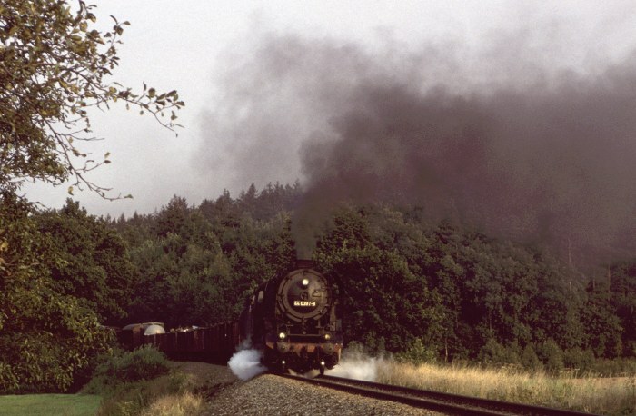 44&nbsp;0397 Güterzug Gera->Saalfeld bei Frießnitz, 03.09.1981