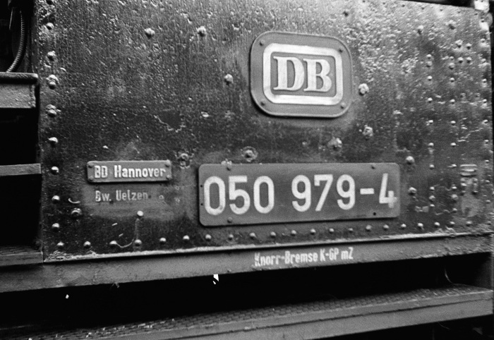 Anschriften der 050&nbsp;979 in Dannenberg, am 23.05.1974