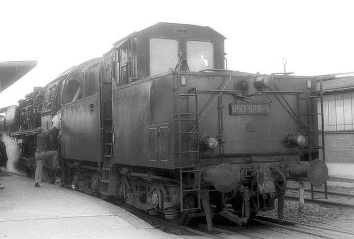 Kabinentender der 050&nbsp;979 in Dannenberg, am 23.05.1974