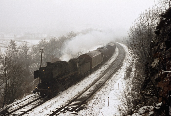050&nbsp;473 Güterzug nach Ellrich bei Bad Sachsa, 17.03.1976