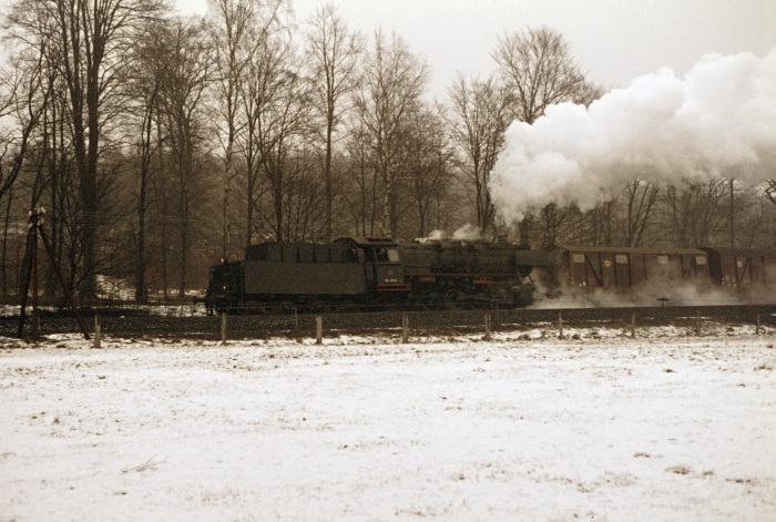 050&nbsp;473&nbsp;Tv Güterzug hinter Walkenried, 17.03.1976