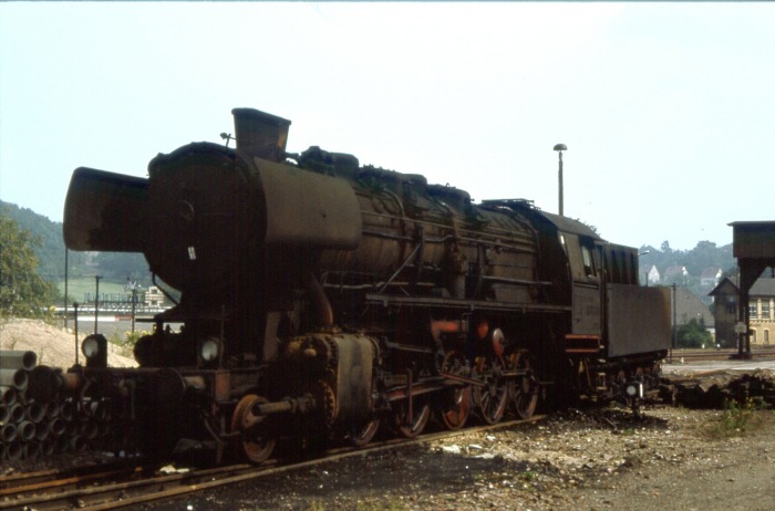 50&nbsp;1432 im Bahnhofsbereich von Nossen, fotografiert im Juni 1979