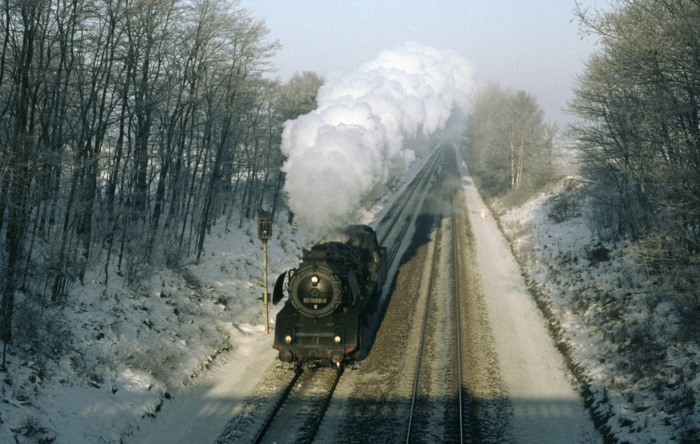 50&nbsp;0008 Lz von der Streesower Löwenkopfbrücke bei Reckenzin fotografiert, 20.02.1978