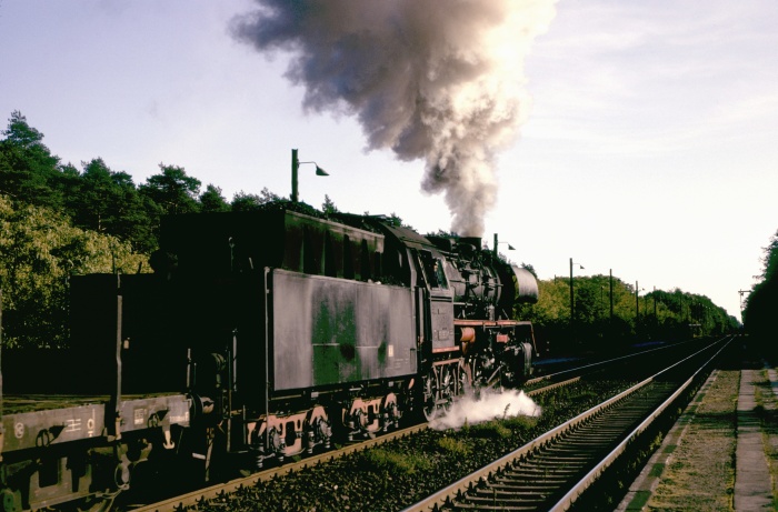 50&nbsp;3637 mit Dg Ausfahrt Dergenthin, 01.10.1983