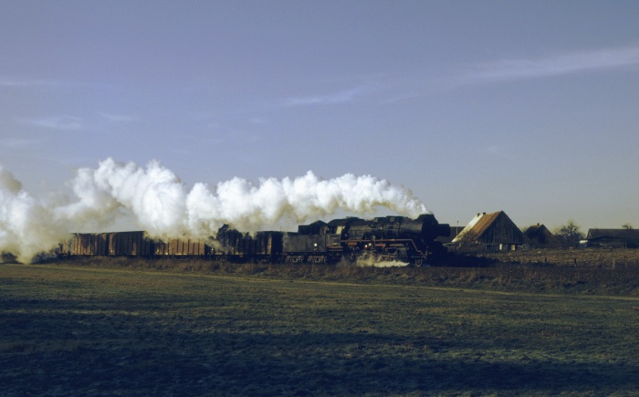 50&nbsp;3696 mit Gz ->Hagenow/L bei Warlitz, 01.12.1983