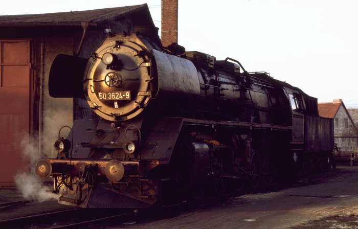 50&nbsp;3624 im Bw Parchim, 15.12.1984