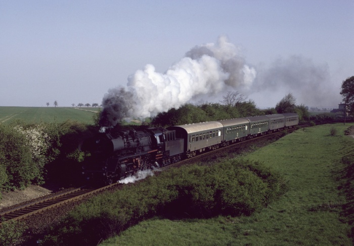50&nbsp;3501 mit P&nbsp;16472 bei Minsleben, 09.05.1982