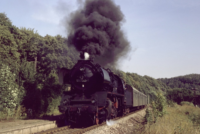 50&nbsp;3540 mit P&nbsp;7768 in Klosterbuch, 03.09.1982