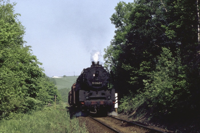 50&nbsp;3543 mit Ng&nbsp;62335 bei Steina, um 12:10h am 17.05.1983