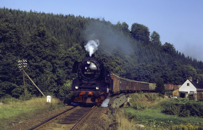 50&nbsp;3661 mit Ng&nbsp;69354 hinter Dittersdorf, 31.08.1983