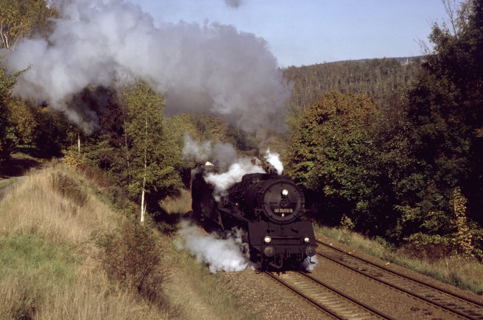 50&nbsp;3659 mit Dg&nbsp;54307 bei Schwarzenberg-Neuwelt, 24.10.1985