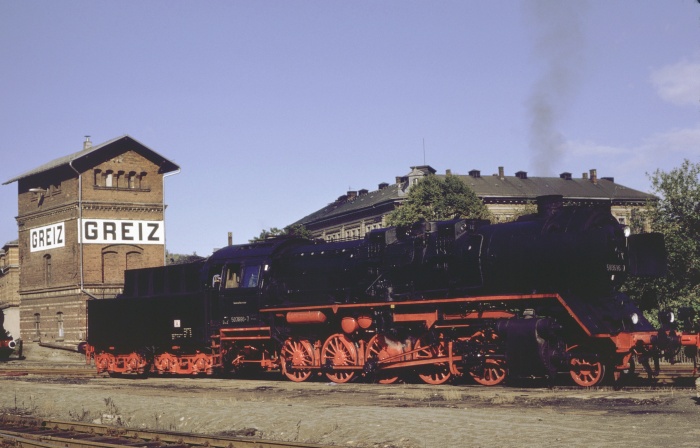 50&nbsp;3688 im Bw Greiz, 21.09.1990