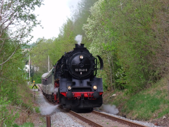 50&nbsp;3648 EAB-Zug Nr.62279 Ausfahrt Walthersdorf, um 15:25h am 28.04.2018