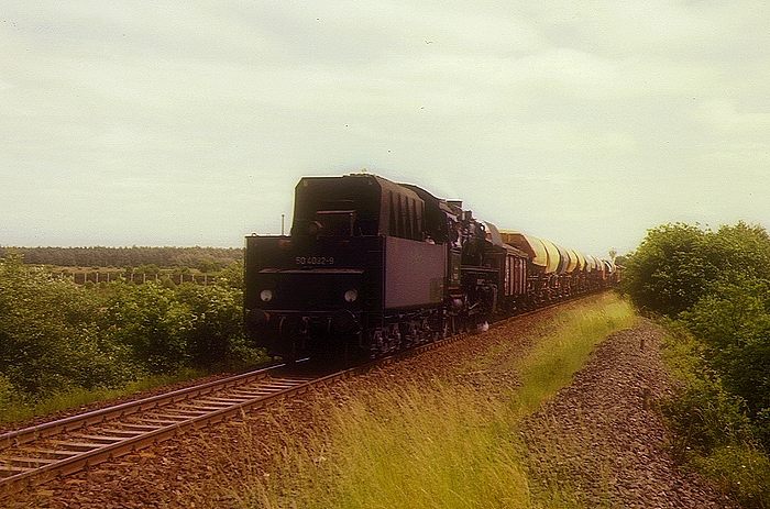 50&nbsp;4082&nbsp;Tv mit Güterzug in der Grenze, am 14.06.1975