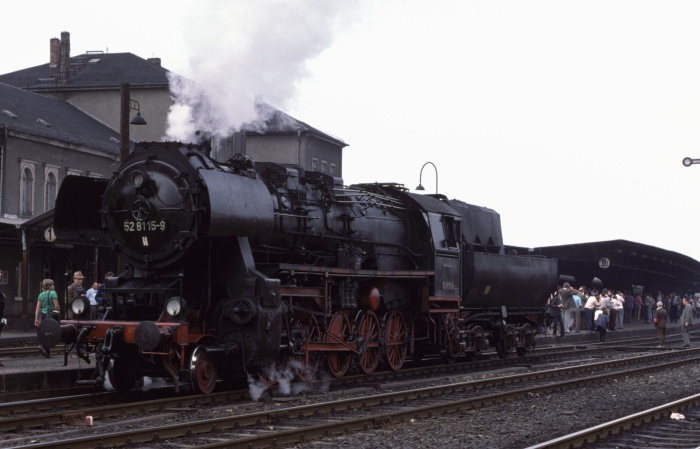 52&nbsp;8115 Umsetzen im ahnhof Bischofswerda, 13.08.1978