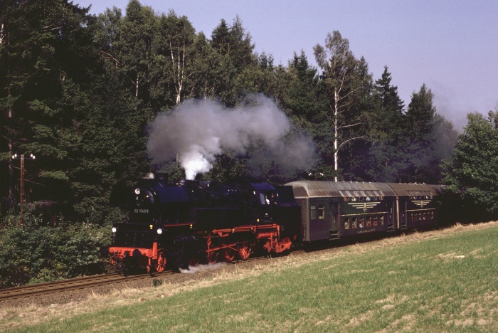 65&nbsp;1049 mit Sonderzug bei Eich, am 09.09.1989