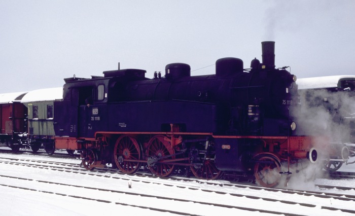 75&nbsp;1118 im Schnee in Gerstetten, am 05.12.1999