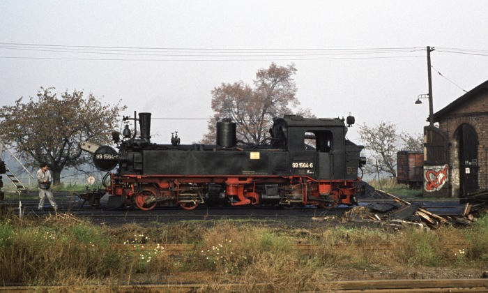 Rohre-reinigen an 99&nbsp;1564 in Mügeln, am 25.10.1977
