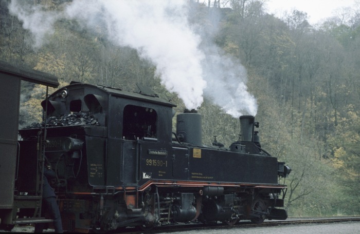 99&nbsp;1590 vor P&nbsp;14287 in Wolkenstein, am 28.10.1977