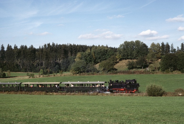 99&nbsp;716&nbsp;Tv in der Steigung hinter Wennedach, am 03.10.1997