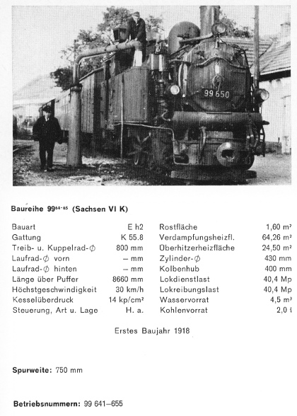 Kurzbeschreibung der Baureihe&nbsp;99.64-65 - sächs.&nbsp;VIK (originale Loks) - Teil 1