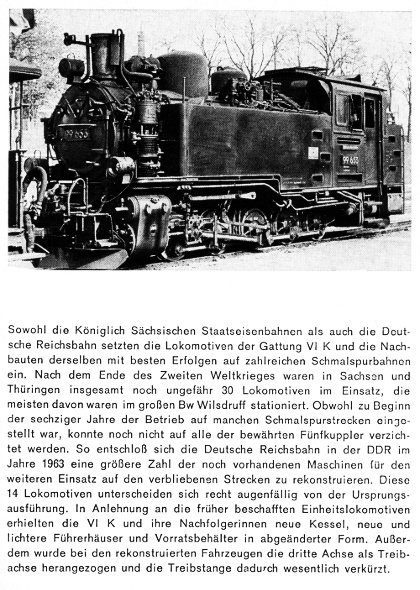 Kurzbeschreibung der Baureihe&nbsp;99.64-71 - sächs.&nbsp;VIK, als Reko-Loks der DR bezeichnete - Teil&nbsp;2