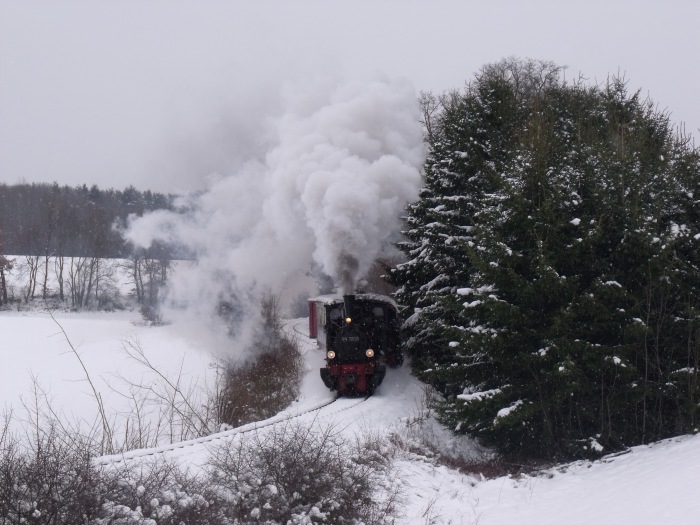 99&nbsp;7203 mit dem Nikolauszug Nr.8 im Oberen Duital, um 14:48h am 05.12.2010