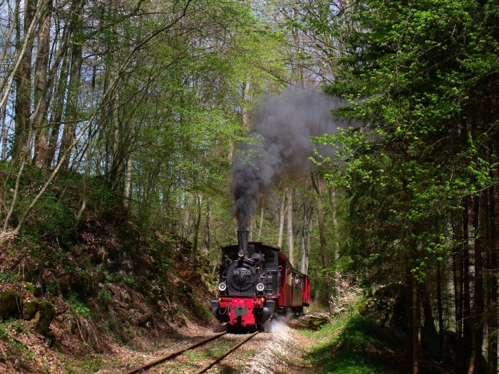 &nbsp;7203 mitten im Wald im Duital an einem sehr oft aufgesuchten Sound-Standort, um 12:46h am 01.05.2012