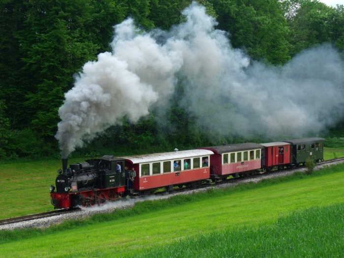 &nbsp;7203 nun am mittleren Duital hinter dem Ende des Waldes, ebenfalls an einer häufig aufgesuchten Soundaufnahmeposition, um 10:18h am 14.05.2015