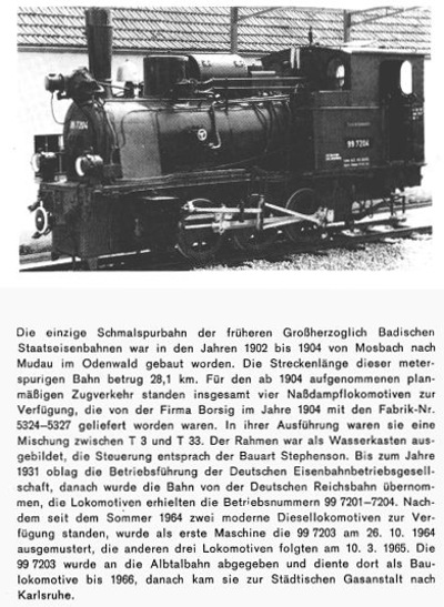 Kurzbeschreibung der Baureihe 99.720 der ehemaligen Mosbach-Mudau-Bahn - Teil&nbsp;2