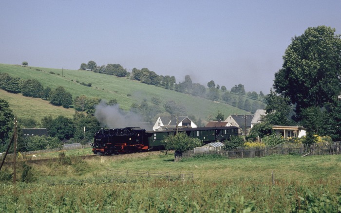 99&nbsp;1785 mit P&nbsp;23571 hinter Cranzahl, am 08.09.1989