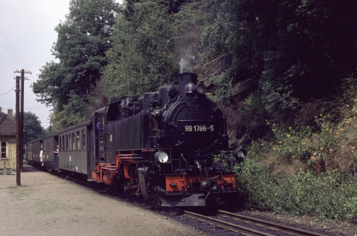 99&nbsp;1786 vor P&nbsp;14265 in Seifersdorf, am 21.08.1979