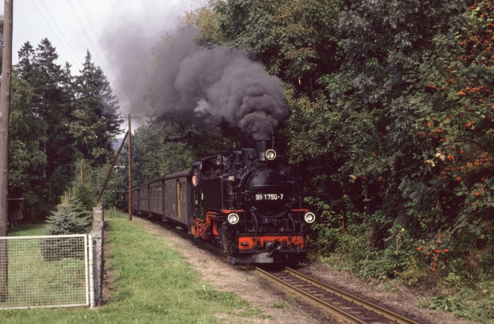 99&nbsp;1790 mit P&nbsp;14269 vor Malter, am 05.09.1989