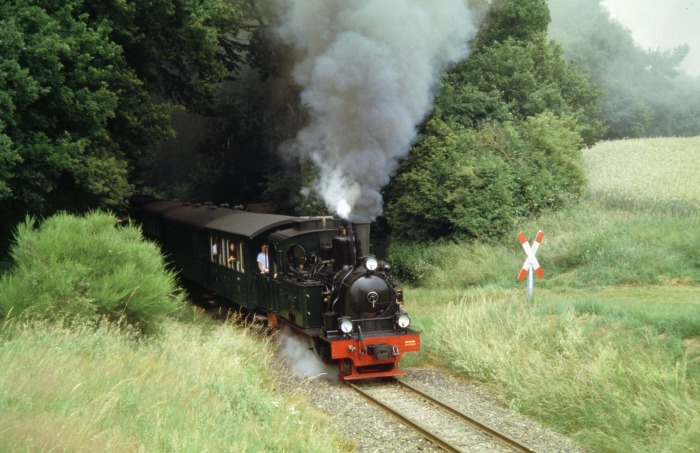 SPREEWALD mit Zug&nbsp;107 Abfahrt Hp&nbsp;Vilser&nbsp;Holz, 03.07.2005
